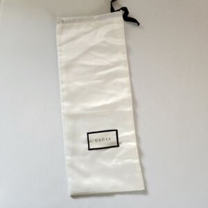 Gucci Dust Bag Travel Belt Accessories Jewelry 6.25" x 16" Storage Luxury